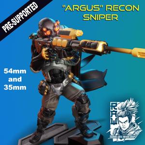 Advanced Recon Sniper  Argus  - Cyberpunk Soldier