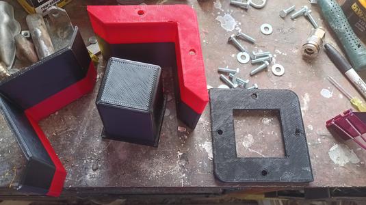 Cement concrete resign plaster pot mold square V2 