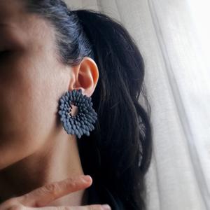 Futuristic Flower Stud Earring