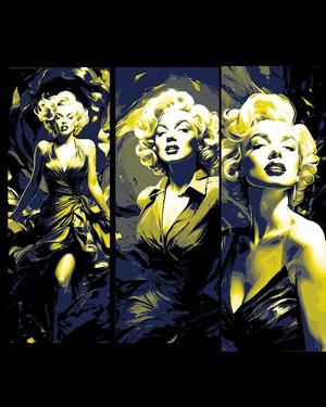 Fashion Photo Fan Art of Marilyn Monroe - Set of 3 Bookmarks.