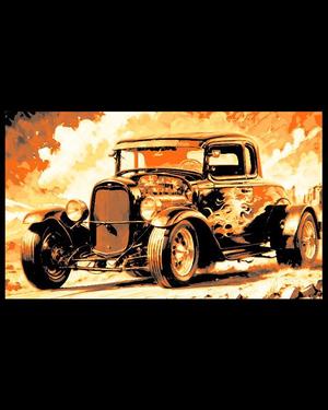 Ratrod Hotrod if Ready for anything! - Wall Art Bonus