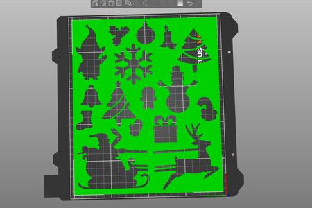 Normographe de noël - Christmas normograph
