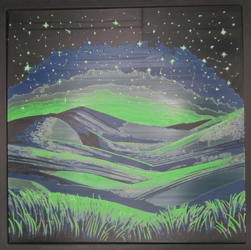 3D Printed Painting - Starry Night | No AMS Required!
