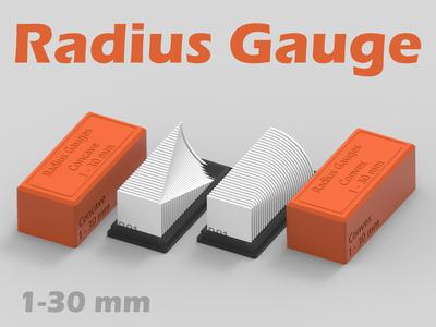 Radius Gauge - Convex Concave