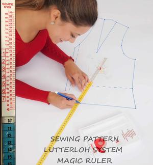 Sewing pattern lutterloh ruler