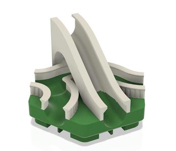 Hextraction - Aqueduct Ramp with Roman column sideguards