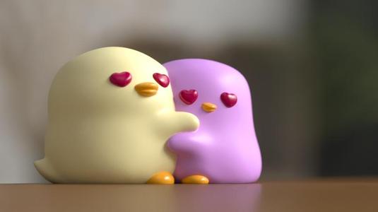 LOVE CHIKS , cute adorable and cuddly kawaii adorable , VALENTINES DAY