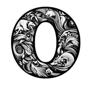 Crazy alphabet: Letter O