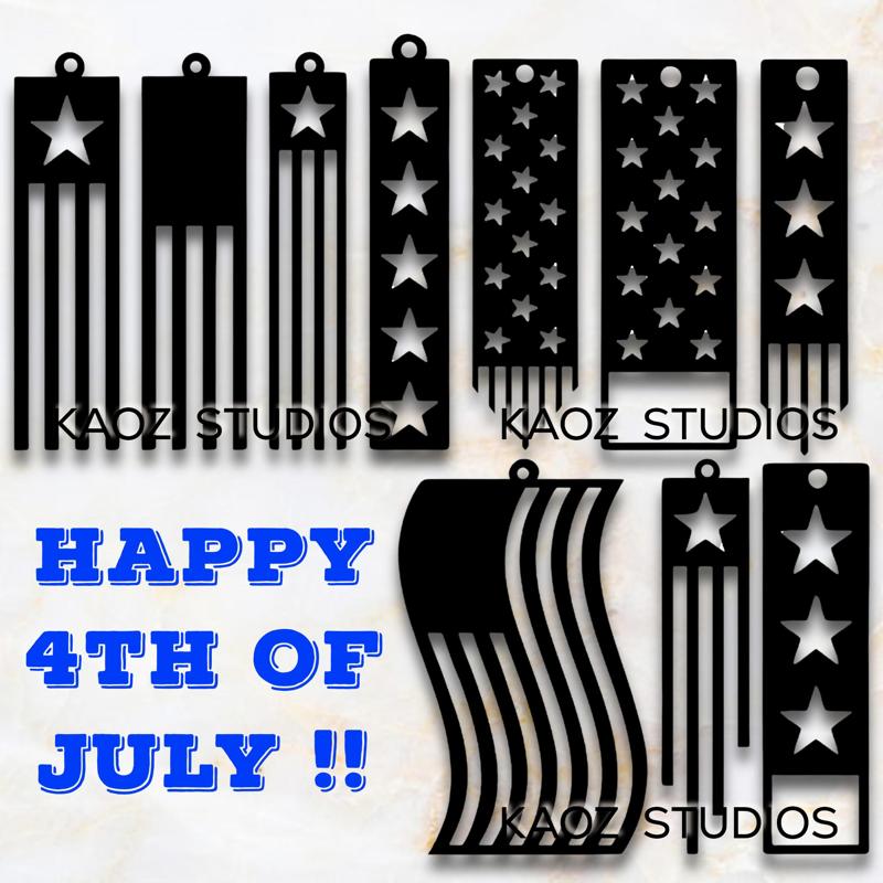 Patriotic Wall Art Independence Day Wall Decor 4th of July Keychains