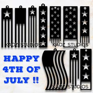 Patriotic Wall Art Independence Day Wall Decor 4th of July Keychains