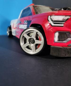 Star Spoke 1/10 Scale RC Drift Wheels - Grip and Drift Tires