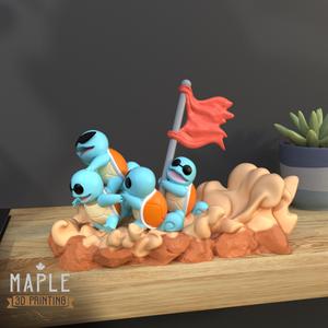 Squirtle Squad - Pokemon - Diorama