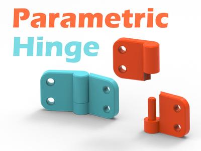 Door Hinge Collection - 4 Variations ( Parametric )