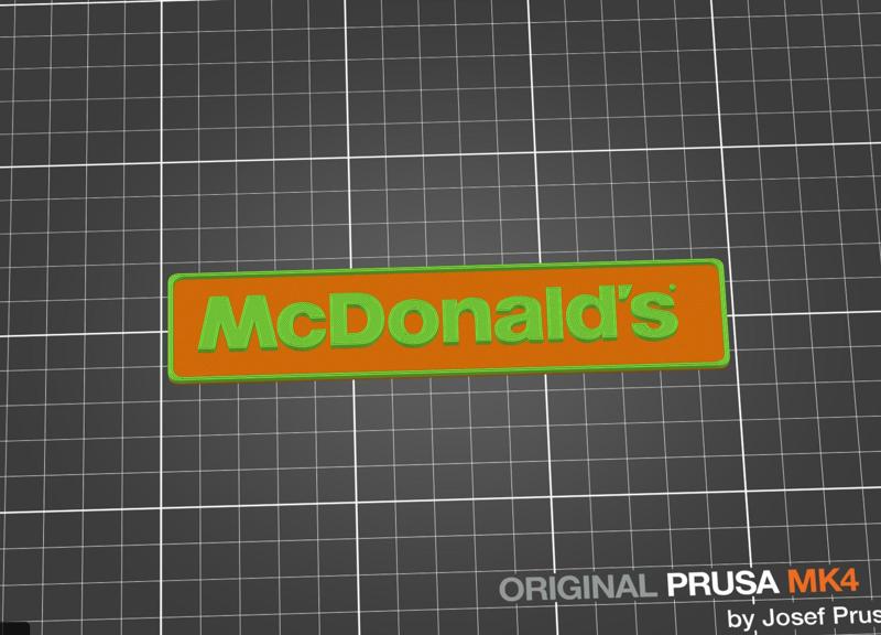 McDonalds Name Plate