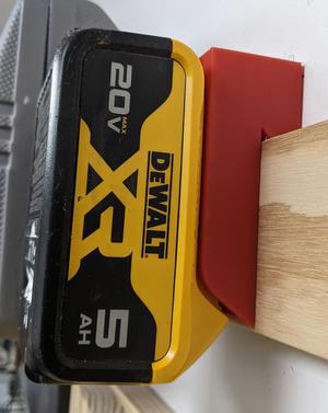 French Cleat Dewalt 18/20/60 Volt Battery Cover