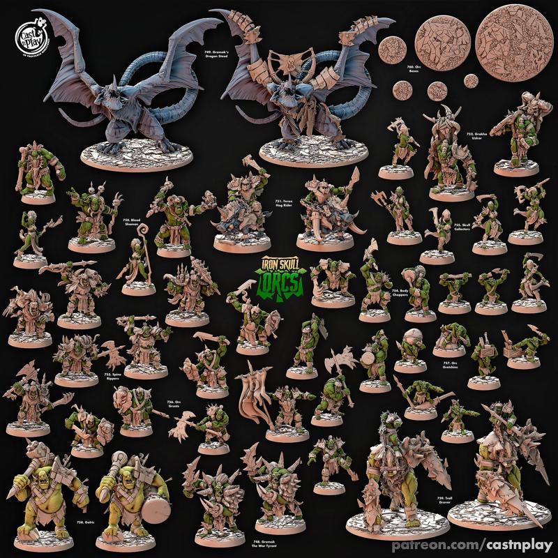 Iron Skull Orcs (Pre-Supported) | Cast n Play