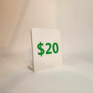 $20.00 Display sign