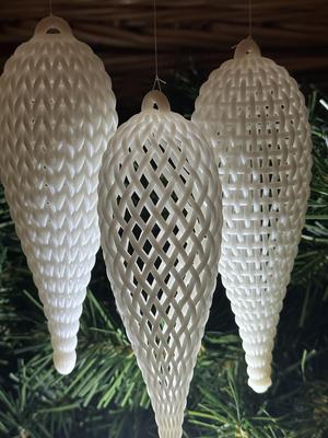 Textile Finial Ornament - Knit