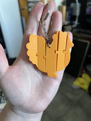 Chunky Flexi chicken Keychain