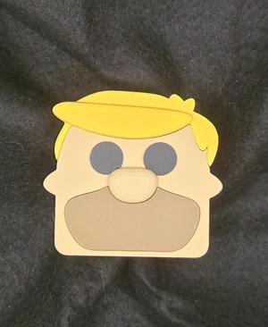 Blokkheadz Barney Rubble - Magnet, Ornament and Regular Collectible