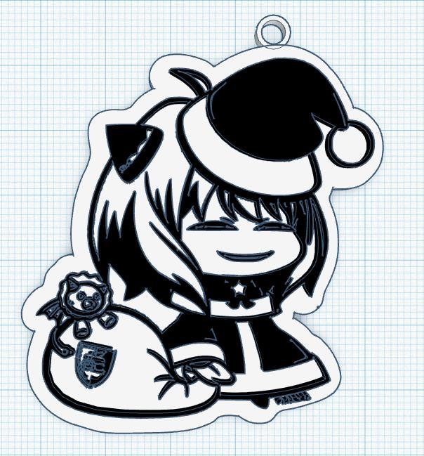 PADORU ANYA KEYCHAIN (CHRISTMAS - SPY X FAMILY)