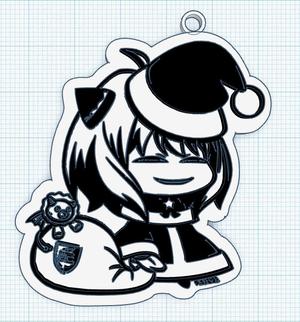 PADORU ANYA KEYCHAIN (CHRISTMAS - SPY X FAMILY)