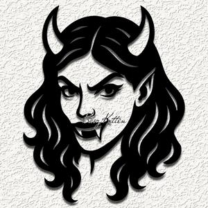 sucubus devil woman wall art home decor