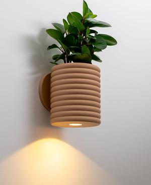 Wall Light Planter - Poppy