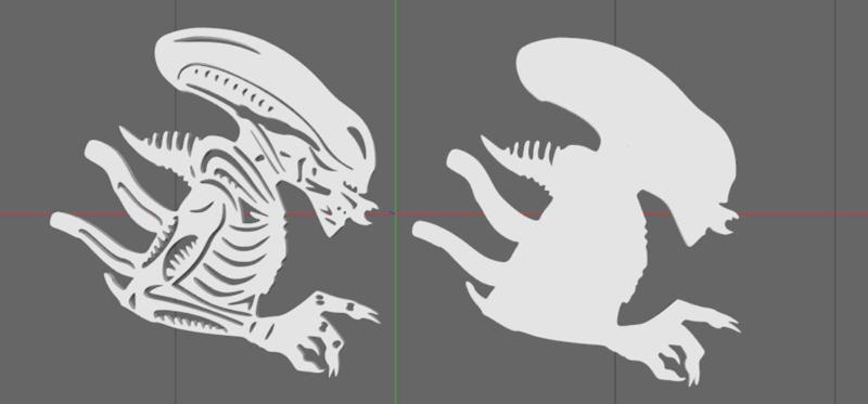 Alien Keychain separated files