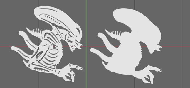 Alien Keychain separated files