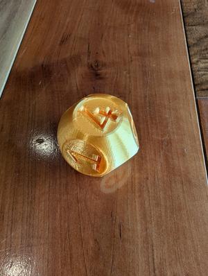 Smooth rolling 8-sided die