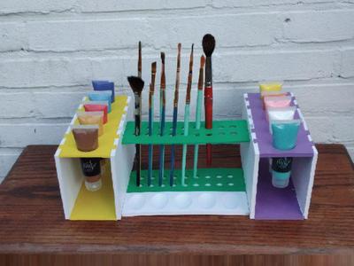 Brush and Paint Holder