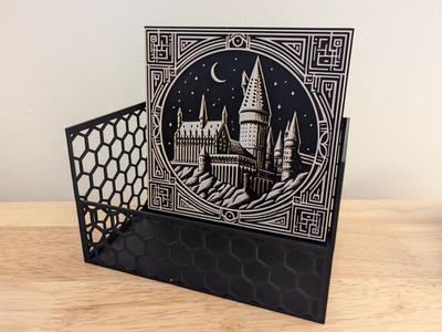 16cm Hueforge Display Box - Hex Pattern 