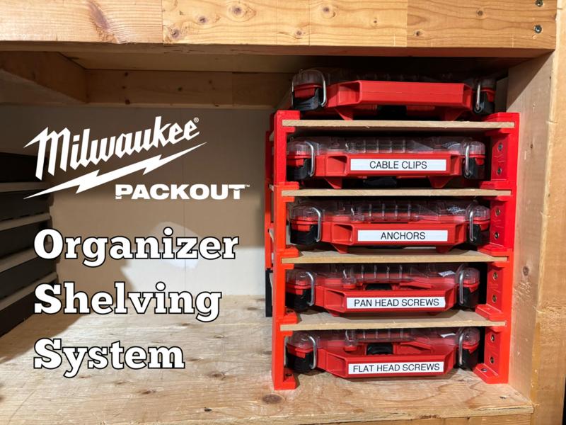 Milwaukee Packout Organizer Shelving System