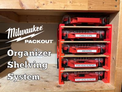 Milwaukee Packout Organizer Shelving System