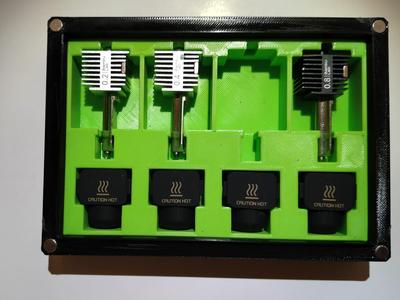 Case/box for hotends/nozzles and socks for A1 