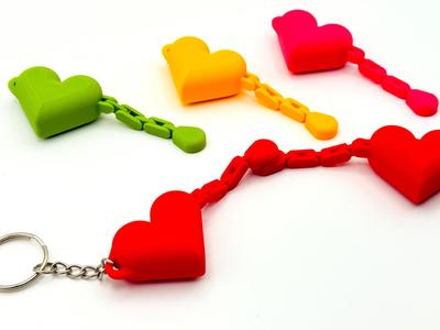 Articulated Hearts Holding Hands - Print in Place