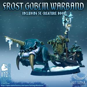 12x Frost Goblin Warband - Pre-Supported