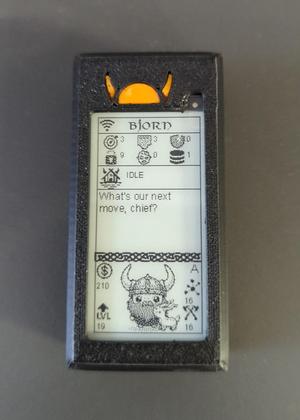 Bjorn the Cyberviking case (Pi Zero 2 W + Waveshare v4)