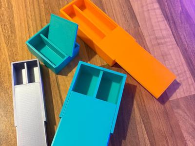 Twin Compartmented Box + Sliding Lid