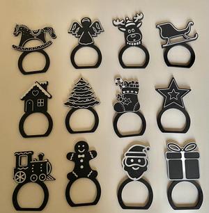 Christmas napkin rings