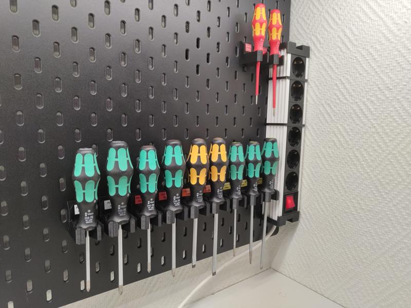 Skadis Wera Kraftform screwdriver mounts