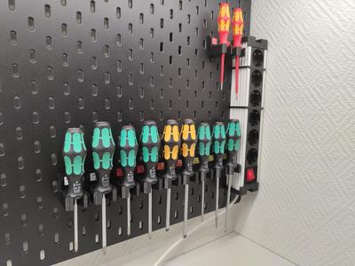 Skadis Wera Kraftform screwdriver mounts