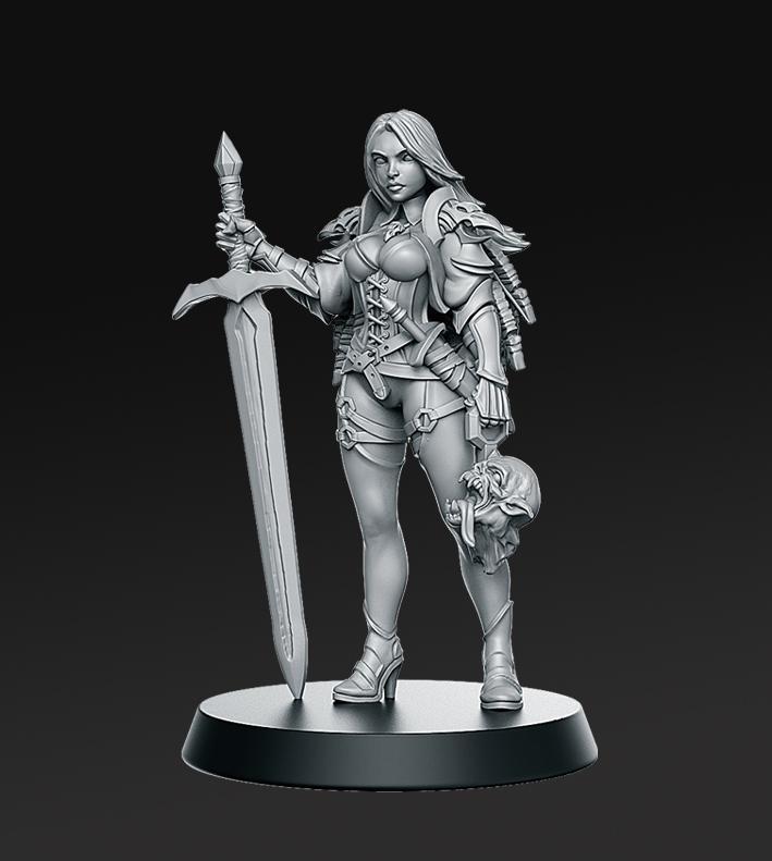 Zirila  - Female Monster Hunter - 32mm - DnD
