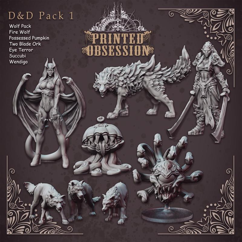 Ultimate D&D Collection 1 - 8 stls included.