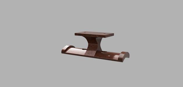Dual Under Desk Headphone Hanger - Wide and Curvy