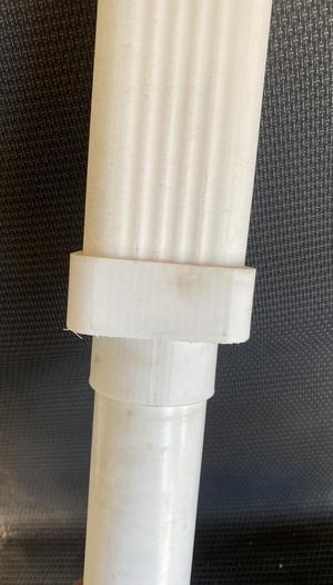 2x3 Vinyl Downspout to 2" PVC or ABS (40)