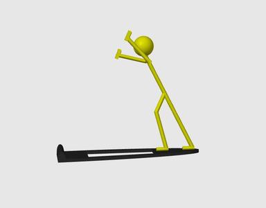 Stick man mobile stand