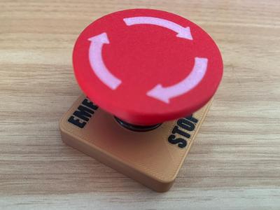 [Rotating] Panic / Emergency Stop Button fidget 