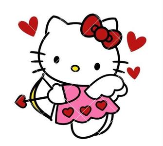 Hello Kitty Valentines Day Cookie Cutter